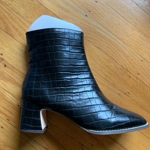 UO Croc Ankle Boots